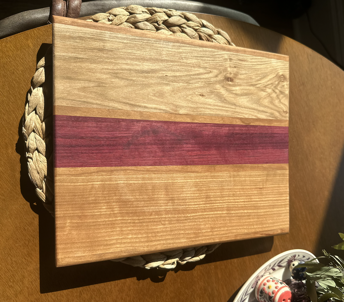 Oak and Purpleheart Cutting Board